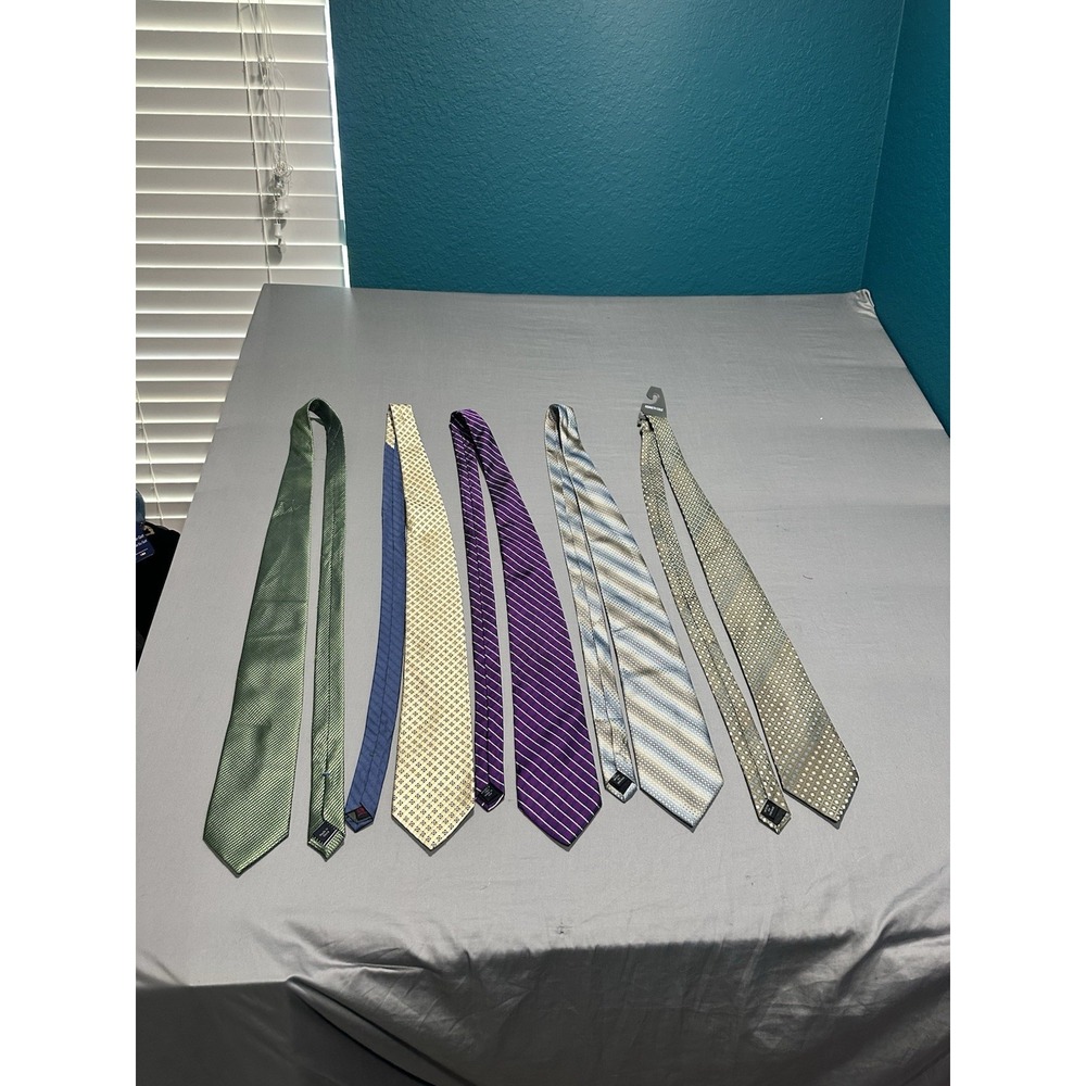 Lot Of 5 Business Professional Modern Neckties Nautica Kenneth Cole More
